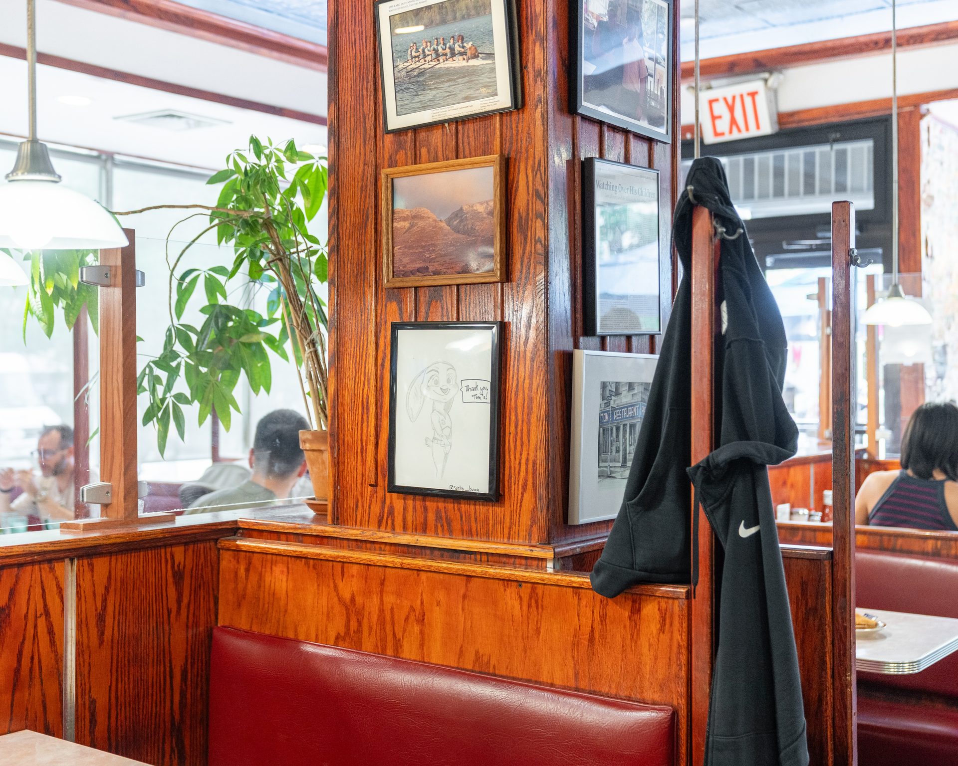 Inside the diner